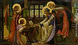 Edward Reginald Frampton Canvas Paintings - Saint Cecilia